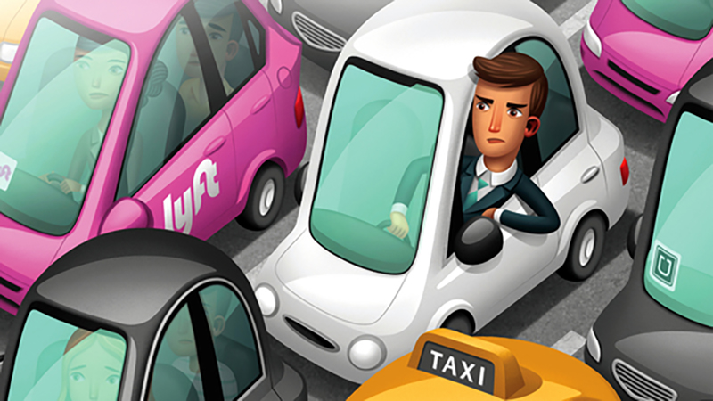 Исследование: мобильные сервисы такси серьезно ухудшают дорожную ситуацию