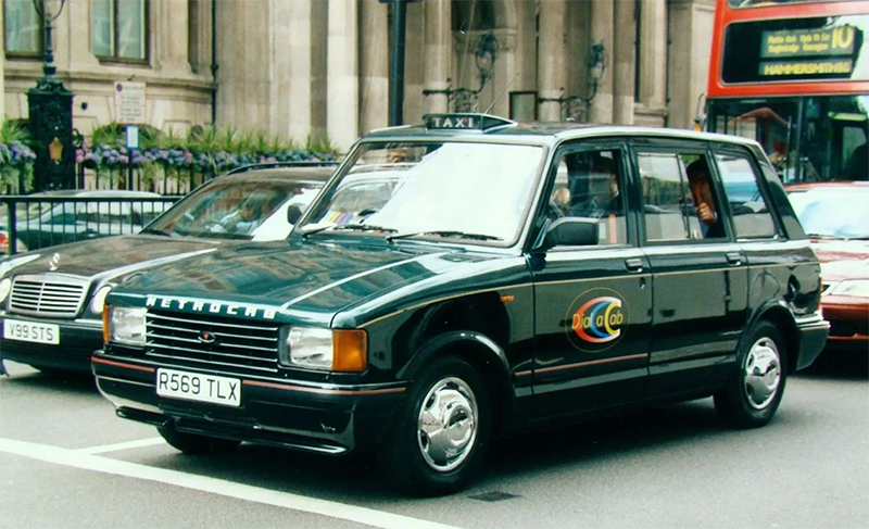Автомобиль-такси Metrocab Mk II c дизелем Toyota и передними дисковыми тормозами. 1997 год.