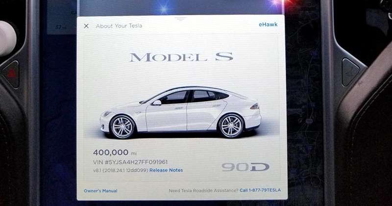 Tesla Model S за три года проехала в такси 640 000 км