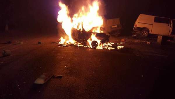 В Одессе взорвалось такси: водитель и двое пассажиров сгорели внутри