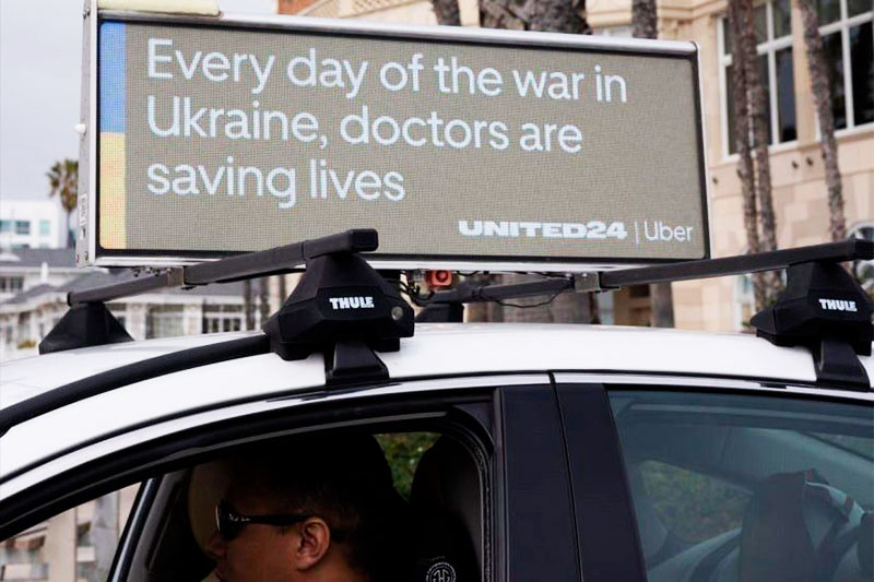 Uber для Украины: агрегатор такси объединился с UNITED24