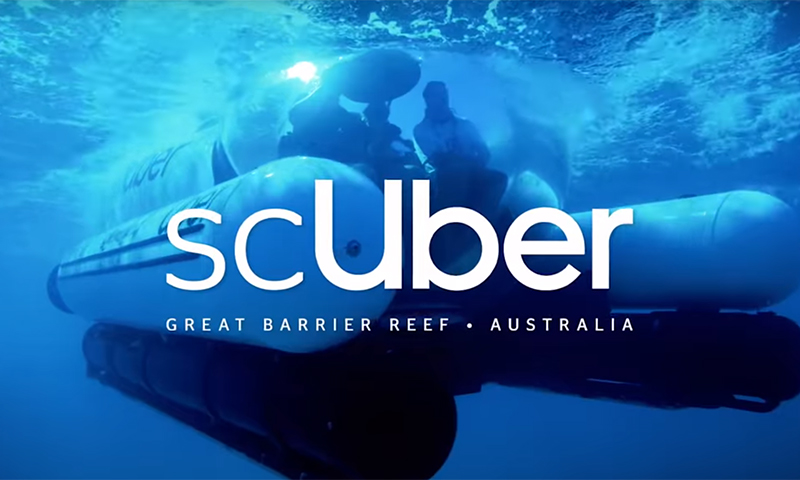 Uber запустит первое в мире подводное такси - ScUber. Видео