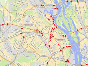 Яндекс обнаружил проблемные места в Киеве. Карта